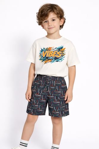 Image of DYCA by Bodycare Kids Cotton Shorts for Boys & Girls | Soft Breathable Summer Shorts | Elastic Waist Casual| Print & Color May Very