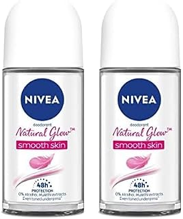 NIVEA Natural Glow Smooth Skin Deodorant Roll On for Women, 50ml (originally Whitening Smooth Skin) (Pack of 2) Price In India
