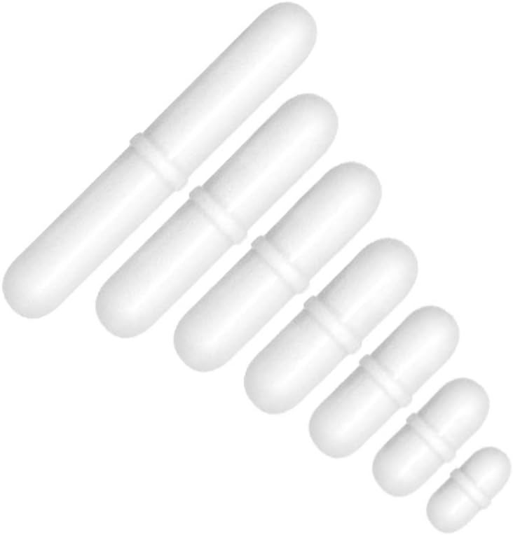 Magnetic Stir Bar Set,7pcs Lab Type-B Mixed Size PTFE Magnetic Stirrer Mixer Stir Bars
