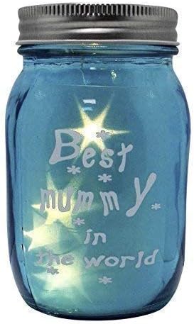 Best Mummy Blue Light Up Star Jar