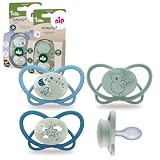 nip Butterfly Day & Night leuchtende Schnuller 0-6 Monate 4er Set Silikon