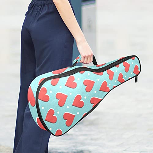 Housse pour ukulélé rétro avec motif cœur rouge à pois de 10 mm d’épaisseur – Rembourrage en éponge de 53,3 cm – Avec… - Les Beatles, Paul McCartney, John Lennon, RIngo Starr, George Harrison Housse pour ukulélé rétro avec motif cœur rouge à pois de 10 mm d'épaisseur - Rembourrage en éponge de 53,3 cm - Avec… – Image 7