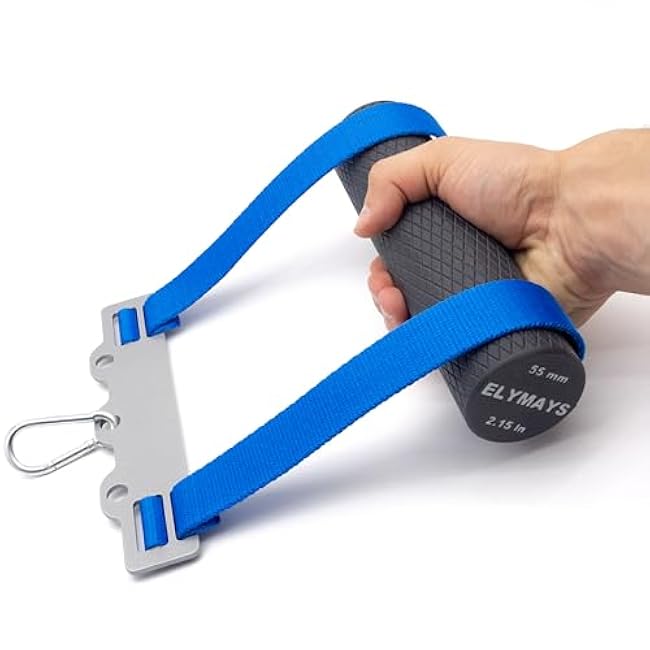 Arm Wrestling Exercise Handle - Handle and Strap for Training at The Gym, Wrist and Forearm Strengthener, Workout Equipment, Fat Grip