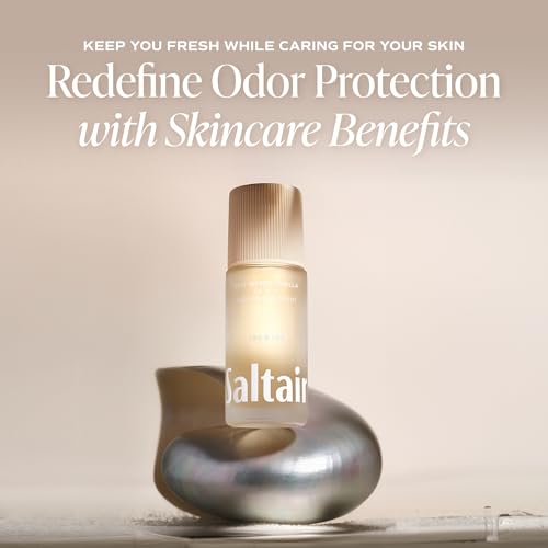 Image of Saltair Serum Deodorant 2 Pack - Salt Water Vanilla Scent - 5% AHA - Aluminum-Free Odor Control for Women & Men - Mandelic Acid Deodorant with Lactic Acid - 2x 1.7oz Travel Roll On