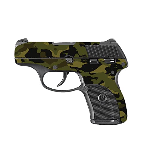 MightySkins Skin Compatible with Ruger LC9 9mm 3.12 Barrel - Green Camouflage | Protective, Durable, and Unique Vinyl Decal wrap Cover | Easy to Apply, Remove and Change Style | Made in The USA