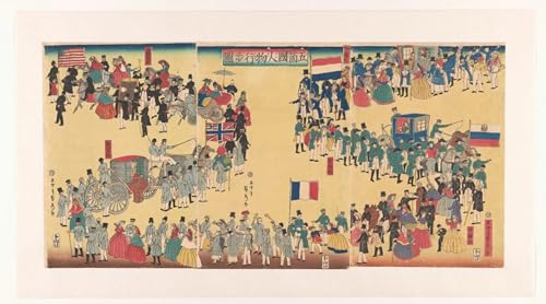 Pintura Utagawa Sadahide para decorar paredes vacias de oficinas