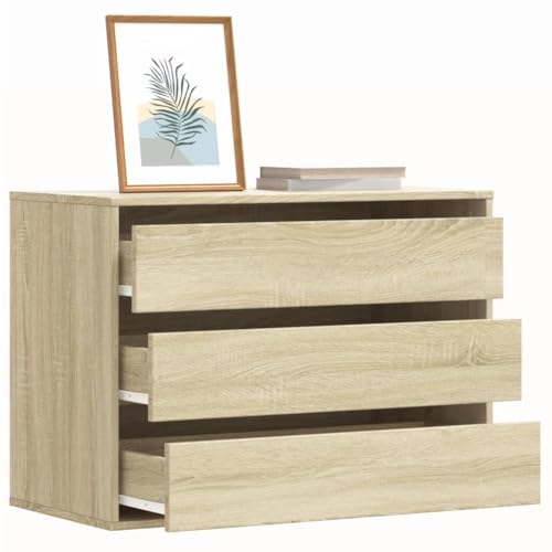 Generico Cassettiera Angolare Rovere Sonoma 80x41x58cm Legno Multistrato (Peso 26KG)