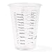 50 Pack - 10 oz. Size - Clear Plastic Mixing Measuring Cups - Best Value - Graduated Mixing - for Resin, Epoxy, Stain, Pour Art, Paint - Disposable Pack