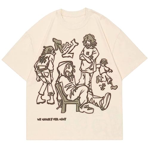 Y2K 90s Vintage Graphic Oversize Shirts Summer Unisex