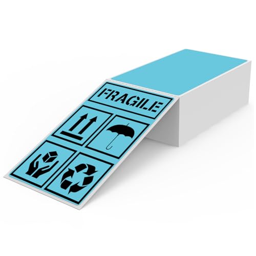 Étiquettes thermiques imperméables en vinyle bleu auto-adhésif pour un étiquetage durable