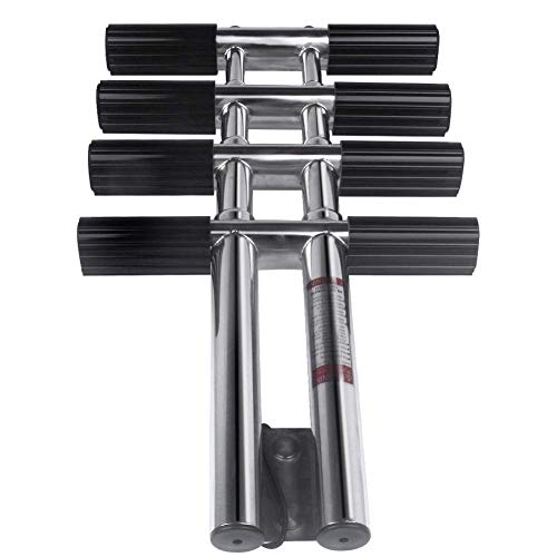 4 Step Dive Ladder Stainless Steel Telescopic Boat Ladder Dual Vertical Ladder For Marine Yacht Camper Rv #TOP3