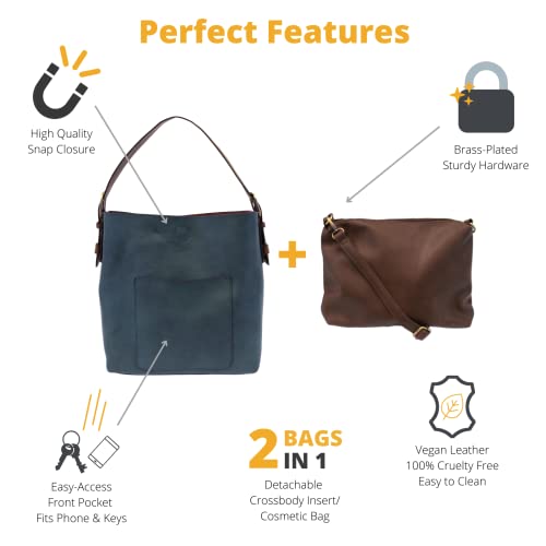 Image of Joy Susan Womens Faux Leather: Hobo 2-in-1 Handbag