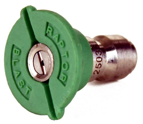 Raptor Blast 1/4in. Stainless Steel Quick Connect 25 Degree Nozzle 3.0