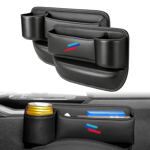 Erivis 2 PCS Car Seat Gap Filler Organizer, Thickened Anti-Slip