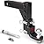 TYT Adjustable Trailer Hitch Ball Mount, 2" Towing Ball 7500 LBS, 9-1/2" Drop and 8-1/4" Rise, Fits 2-in Receiver with 2 Pin&Clips and 5/8" Premium Pin Lock for Heavy Duty Truck