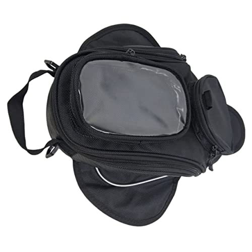 Sacoche moto étanche sac réservoir aimanté tissu Oxford noir