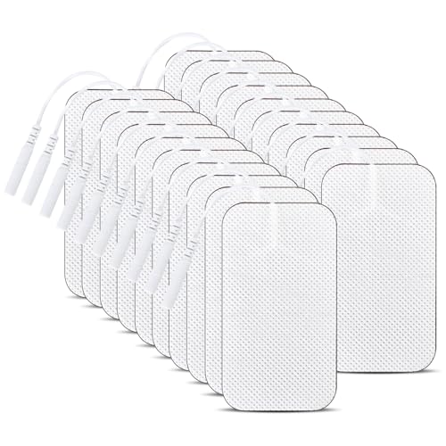20 almohadillas de electrodos de 5 x 9 cm, autoadhesivas, dispositivo de electrodos tens, reutilizables, terapia de dolor para tens, acupuntura, Digita Therapie Máquinas, masajeador, alivio de