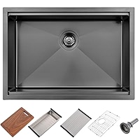 27 Inch Undermount Kitchen Sink -Bokaiya 27x19 Stainless Steel