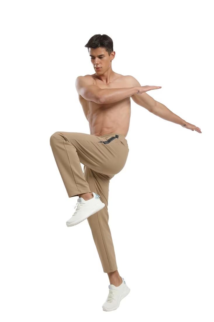 Tansozer Pantaloni Sportivi Uomo con Elastico in Vita