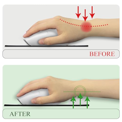 Mousepad Mit Gelkissen, Katze Mauspad Mit Handgelenkauflage Ergonomisches Mousepad Ergonomisch Handy Ladestation, Rutschfestes,Schmerzlinderndes Mauspad Mit Pu-Unterseite,Süßes Schreibtisch Accessoire