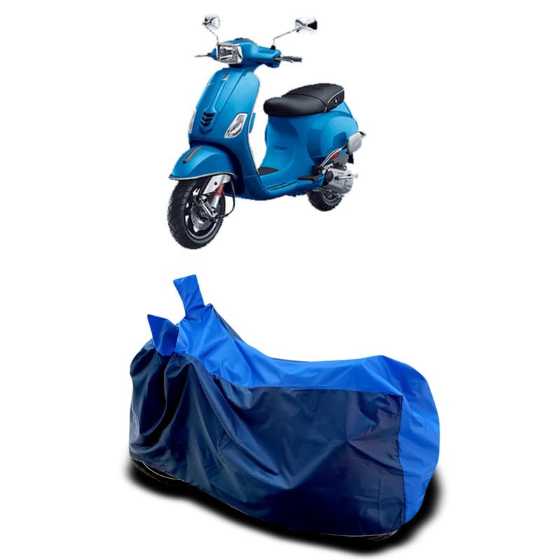 Image of DUFFEL-Two Wheeler Bike Body Cover Compatible for Suzuki Access Heat Protectio /UV-Rays /Birds Dropping /DustProof /Waterproof All Variants [Nevay Blue]