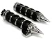 TMS Spike Chrome Hand Grips Throttle Boss for Yamaha V-Star Road Star Custom Classic Harley Sportster Dyna Softail Road Street Honda GL 1500 1800 Shadow 750 1100