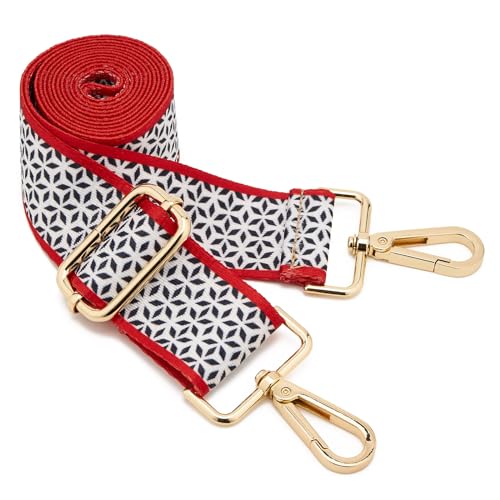 Image of ZOOEASS Wide Shoulder Strap Adjustable Replacement Belt Guitar Style Crossbody Bag Handbag Strap Multicolor Canvas Straps(Wide:1.5in)(Color40)