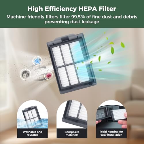 Image of 24 Pcs Replacement Parts for iRobot Roomba 505X Combo /Plus 405 /505 /507 Combo Robot Vacuum Cleaner: 1 Main Brush, 6 Dust Bags, 6 Mop Pads, 4 Filters, 6 Side Brushes and 1Cleaning Brush(400 /500 Series)
