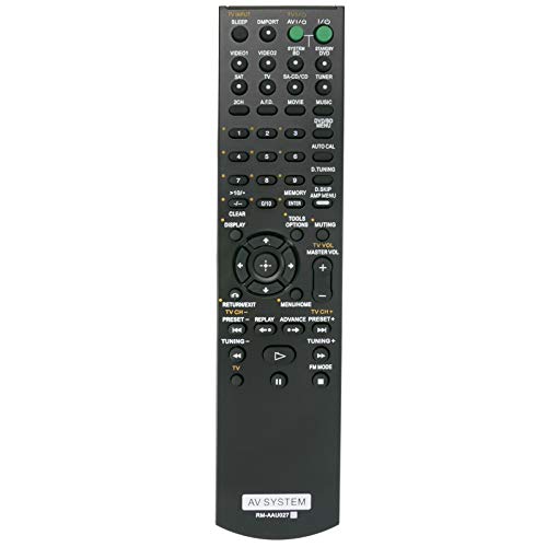 Replacement Remote Control RM-AAU027 for Sony Home Theater System RM-AAU021, SS-CNP7500, SS-MSP7500, SS-SRP7500