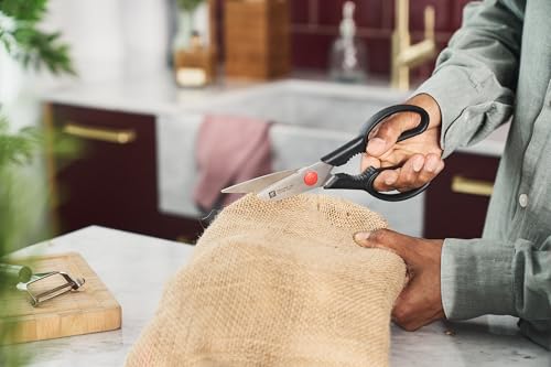 ZWILLING Twin L Vielzweckschere, 20cm, Rostfreier Spezialstahl, Küchenschere für Rechts- und Linkshänder, Schwarz