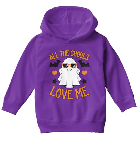 Tcombo All The Ghouls Love Me - Ghost Toddler/Youth Fleece Hoodie2