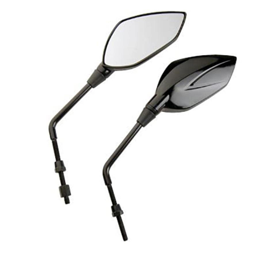 Rétroviseurs moto scooter universels 8mm pour remplacer vos miroirs cassés ou rayés