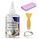 ALLONY Tapeten Reparaturkleber, Nahtkleber für Tapeten, Tapetenkleber, Abgerissene Tapeten Neu Einkleistern, Fugenkleber Hochviskos, Trocken, Transparent, Starker Tapetenkleber- 150ml