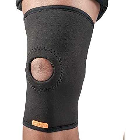 HIDROLIGHT - Knee Brace with Patellar Reinforcement - Pads for Support, Arthritis Pain Relief, Working out, Running, Basketball, Weightlifting, Gym, Sports - Compression & Stability - Black, Medium Cover