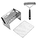 VGKKE Stainless Steel Barbecue Stove, Foldable Card Type Grill, Portable Outdoor Camping Grill for Outdoor Travelling Cooking (1Pcs)
