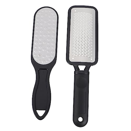 HAPINARY 2 Uds Lima De Pies De Acero Inoxidable Piel Seca De Pies Removedor De Piel Muerta Limas De Talón Removedor De Piel Gruesa Pedicura Removedor De Piel Seca Para Pies Raspador De