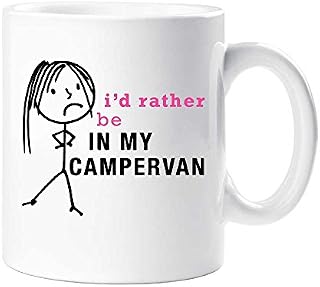 60 Second Makeover Ladies I'd Rather Be in My Campervan Mug Wife Gift Cup Ceramic Mothers Day Friend Camping