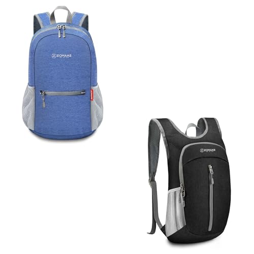 Mochila deportiva ZOMAKE plegable ligera 10L azul oscuro miniatura 1