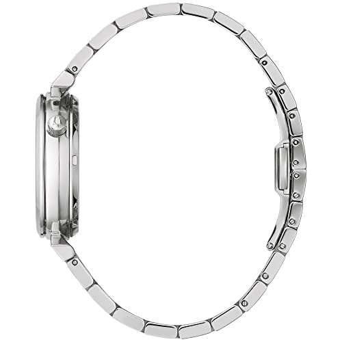 Bulova Women's Regatta Diamond Automatic Stainless Steel Open Aperture Watch, Mother of Pearl Dial Style: 96P2222