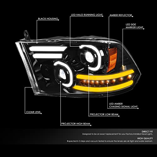 DNA Motoring LED Sequential Headlights for Dodge Ram 1500 2500 3500 - Image 3
