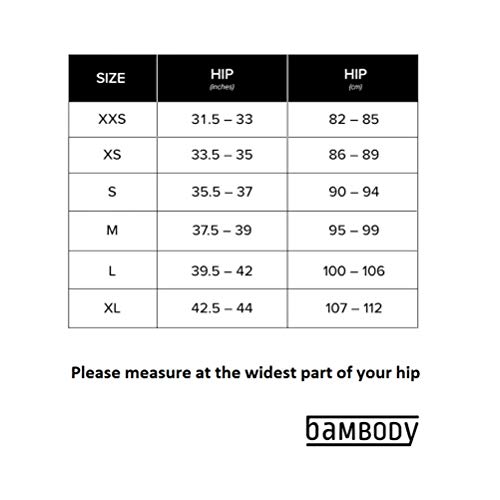 Bambody Absorbent Hipster: Sporty Period Panties | Protective Active Wear Underwear (X-Large, 3 x Black)