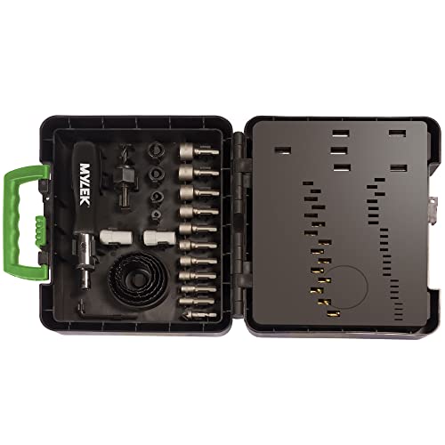 MYLEK 204 Piece Drill Bit And Screwdriver Accessory Set - HSS, Cobalt, High Speed for Use on Wood, Masonry, Metal, Plastic & More - With Storage Case 8 MYLEK 204 Piece Drill Bit And Screwdriver Accessory Set - HSS, Cobalt, High Speed for Use on Wood, Masonry, Metal, Plastic & More - With Storage Case - Image 8