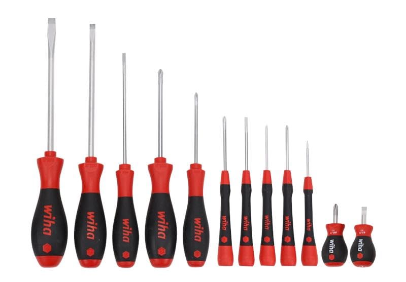 30282 12 Piece Screwdriver Set - PicoFinish Precision, SoftFinish Standard and Stubby