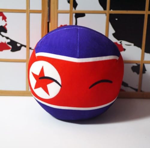 GANGKJDS 20cm 9cm Poland Ball Country Ball Mexico, UK, Chile, Canada, Poland Country Ball Festival Gift, Country Ball, National Flag Decoration(North Korea,20cm)