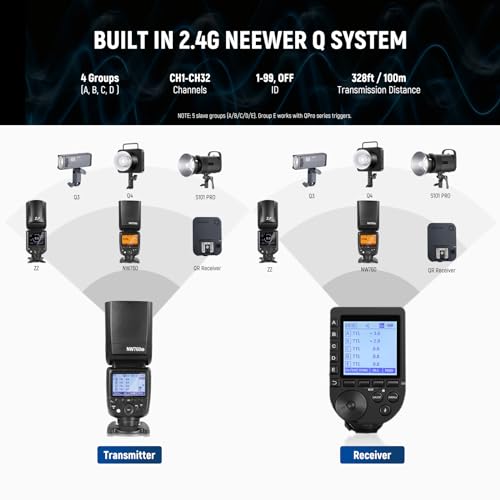 Image of NEEWER NW760-C TTL Flash Speedlite Compatible with Canon DSLR Cameras, 76Ws GN60 2.4G 1 /8000s HSS Speedlight, TCM Conversion, 230 Full Power Flashes, 0.1-2.7s Fast Recycling Flashlight