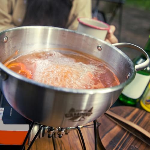 Marmite de camping robuste en acier pour backpacking