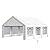 PHI VILLA 20'x16' Outdoor Heavy Duty Party Tent Large Commercial Canopy Wedding Event Shelter with Removable Sidewalls & 3 Storage Bags for Patio Outdoor Garden Events, White