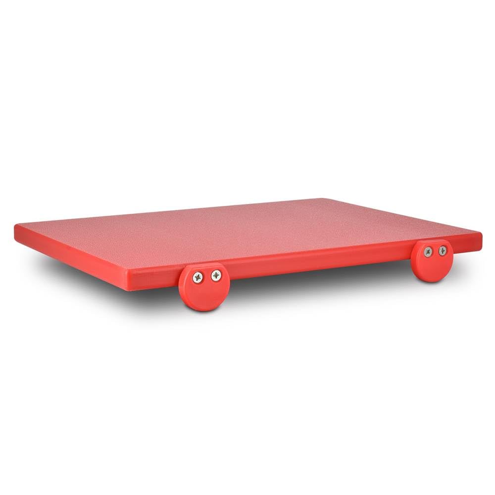 Tagliere Professionale in polietilene Rosso 60x40x2 cm per carni rosse HACCP Certificato ANTICONTAMINAZIONE Alimentare professionale Con Fermi Inox