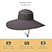 Leotruny Super Wide Brim Bucket Hat UPF50+ Waterproof Sun Hat for Fishing Hiking Camping (C02-Dark Gray)
