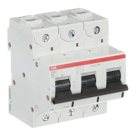 ABB S800U - Disyuntor tipo K, polo 3 80 A, 240 V, capacidad de desconexión 50 kA